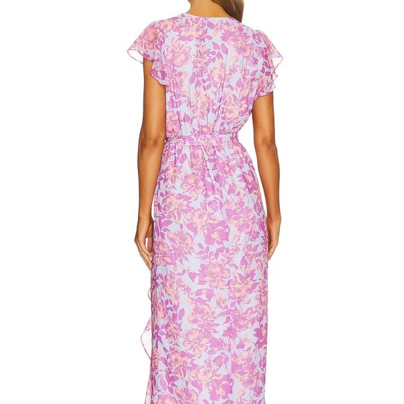 NEW AMANDA UPRICHARD Johanna Maxi Dress in Midsummer Size M - Picture 3 of 6